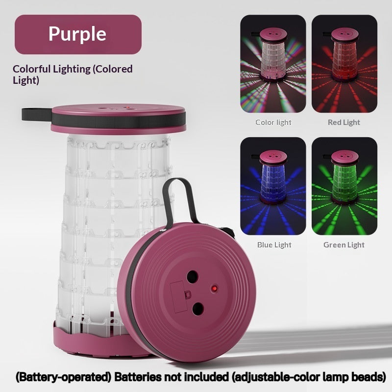 Tabouret portable et pliable idéal pour le camping en montagne