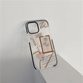 Boitier de téléphone en plastique transparent de Rose Vent Frosty