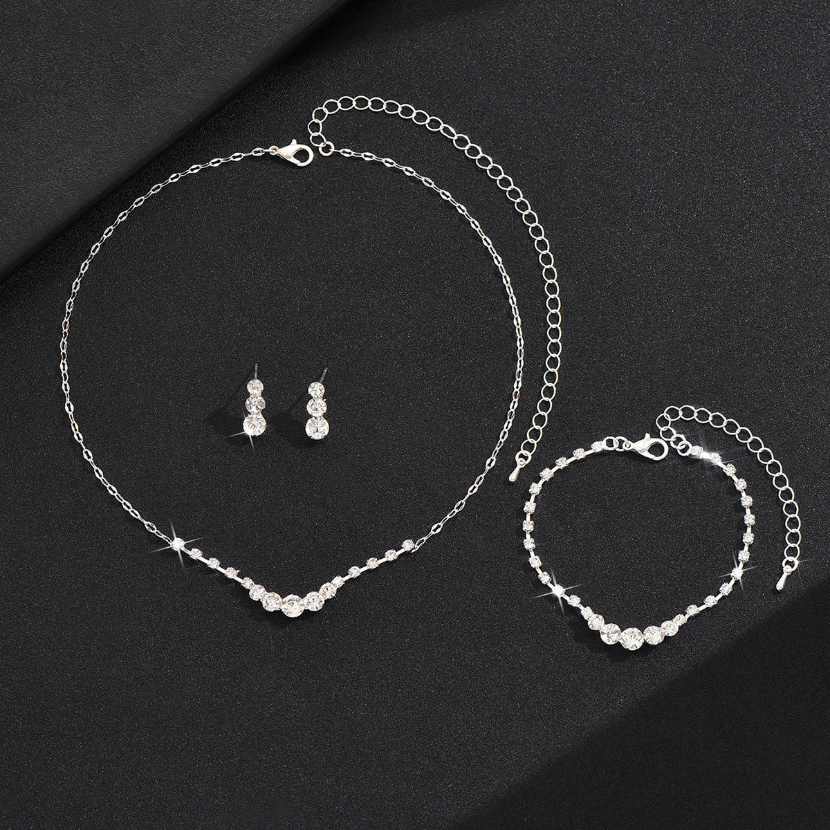 Collier à chaîne en strass brillant