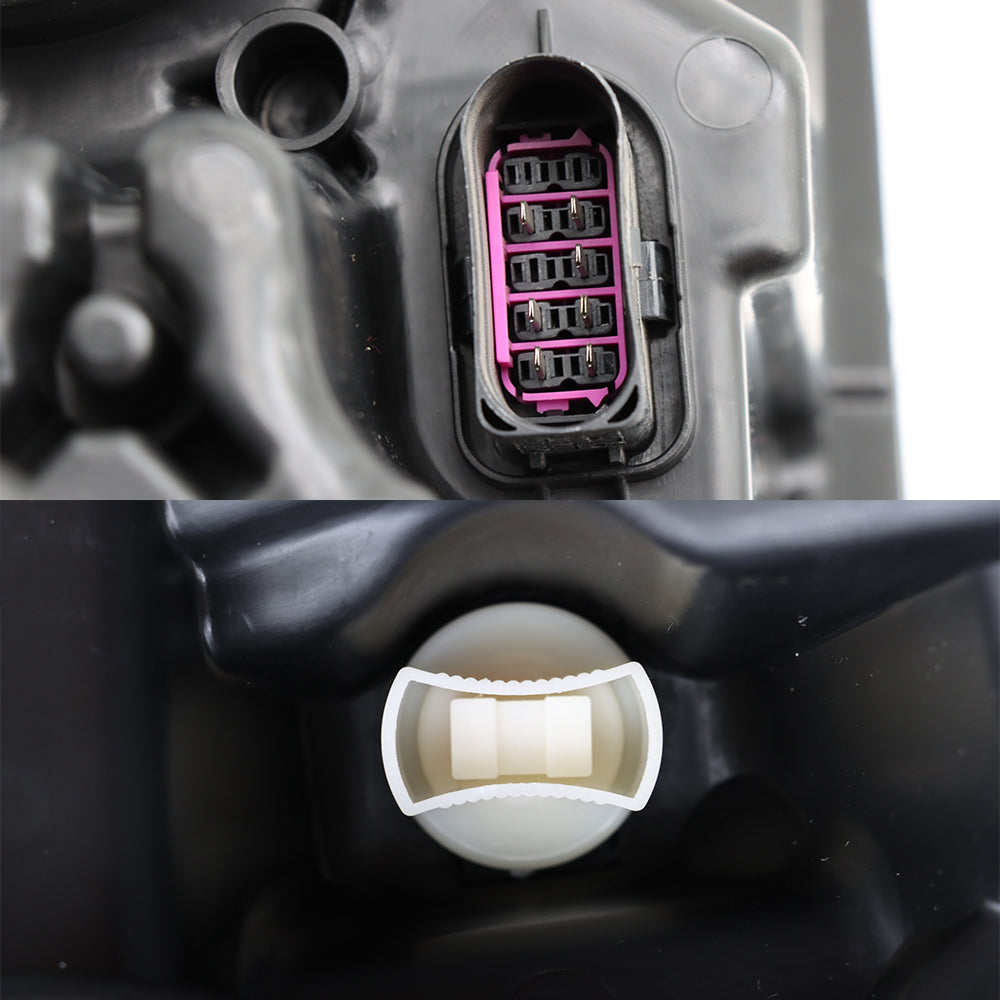 Chrome phares compatibles avec Kenworth T680 2013-2021 Ampoules incluses côté conducteur