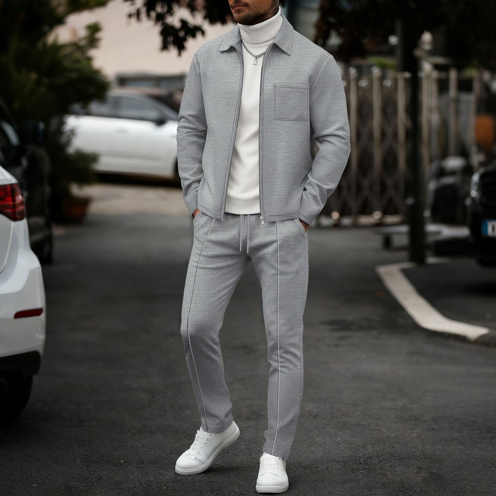 Veste et pantalons pour hommes Lapel Cardigan