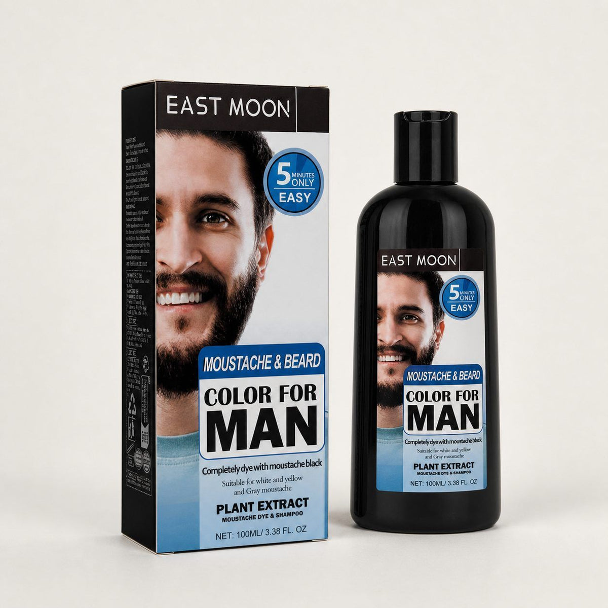 Shampooing de couleur des cheveux de la barbe de MOON EST