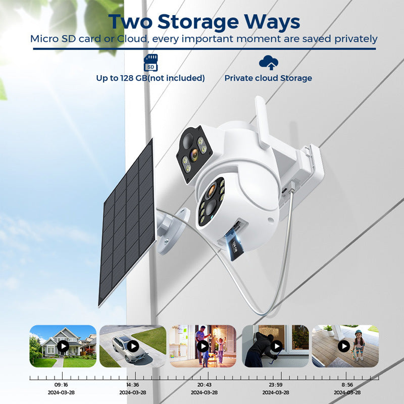 Outdoor Solar Home HD Wireless Wifi Network Moniteur sans plug-in