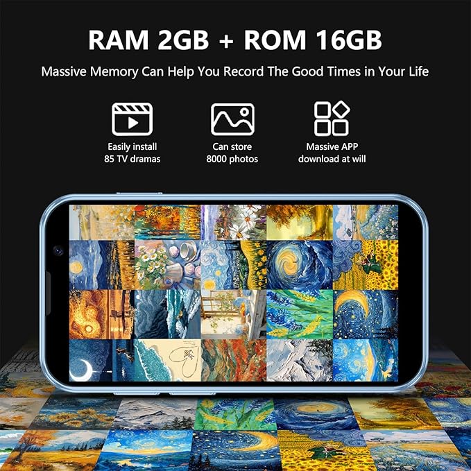 Mini Téléphone Débloqué Le plus petit monde 3.0en HD écran tactile Mini Smartphone Android 8.1Comp