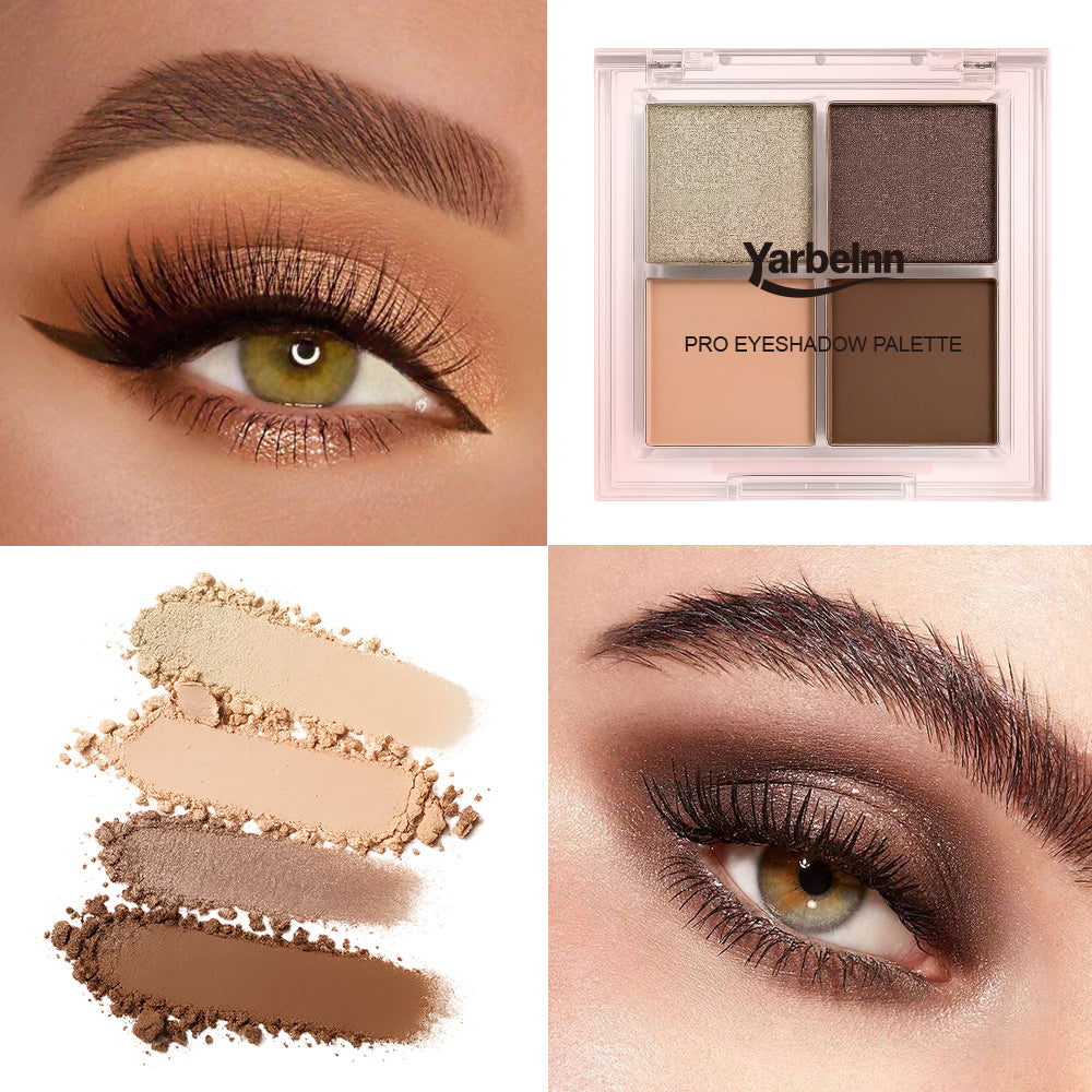 Palette à paupières portative 4 nuances