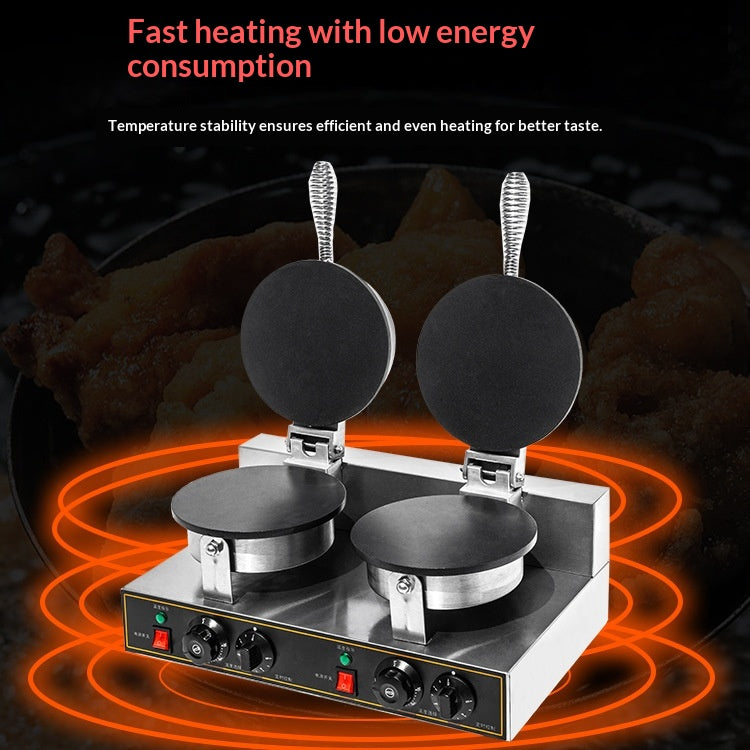 Single-head round electric flat commercial egg roll machine