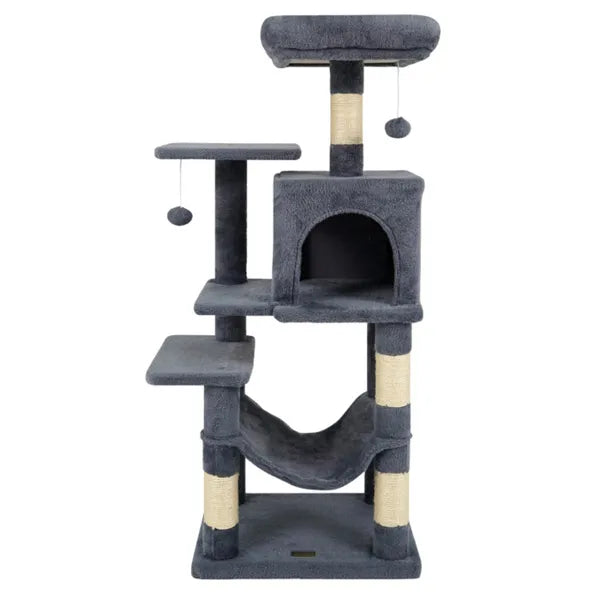 Arbre de chat multi-niveaux de 44" avec perche de dessus spacieuse