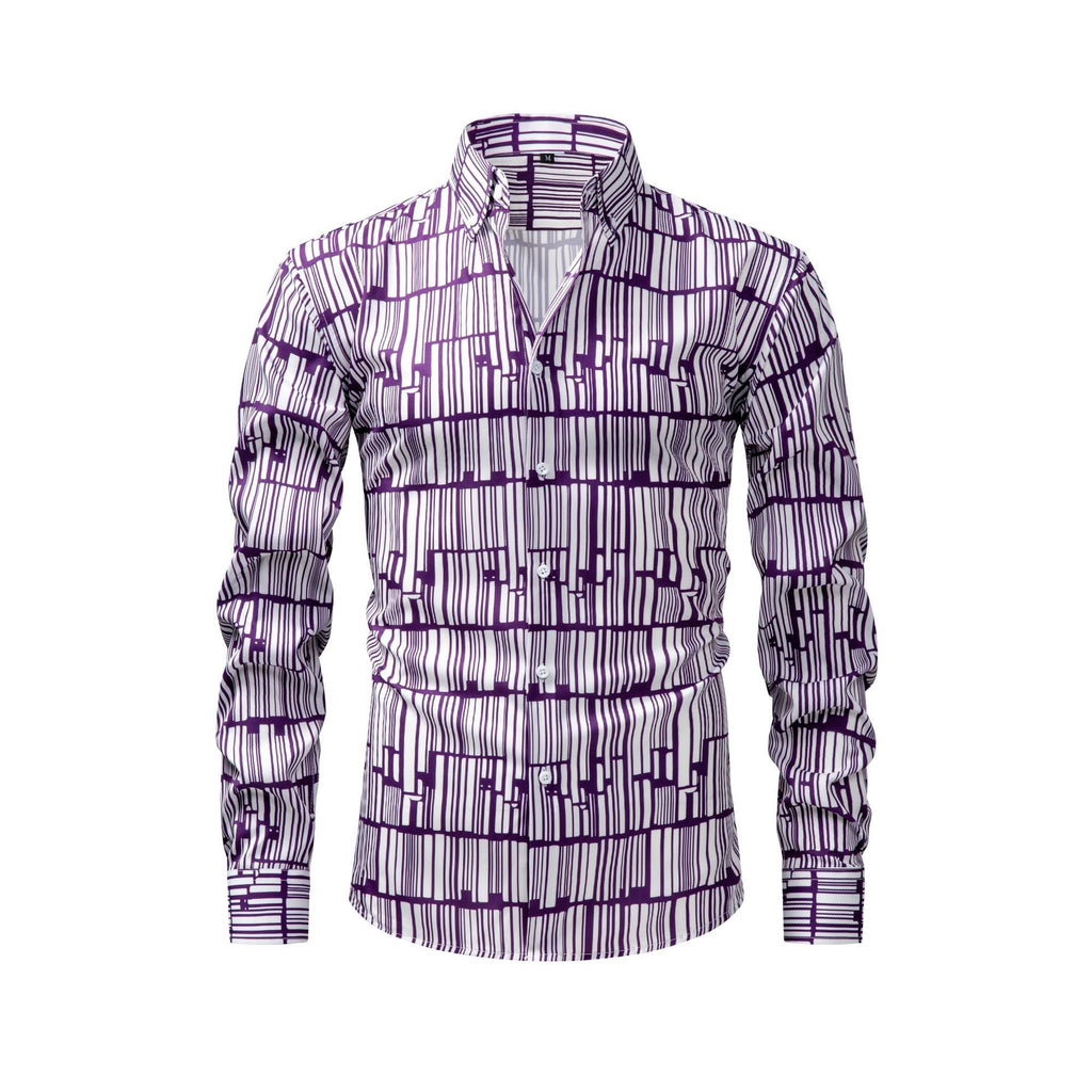 T-shirt pour homme à manches longues imprimé numérique à quatre voies Jiana