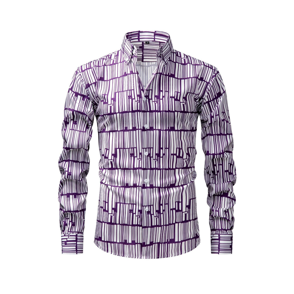 T-shirt pour homme à manches longues imprimé numérique à quatre voies Jiana