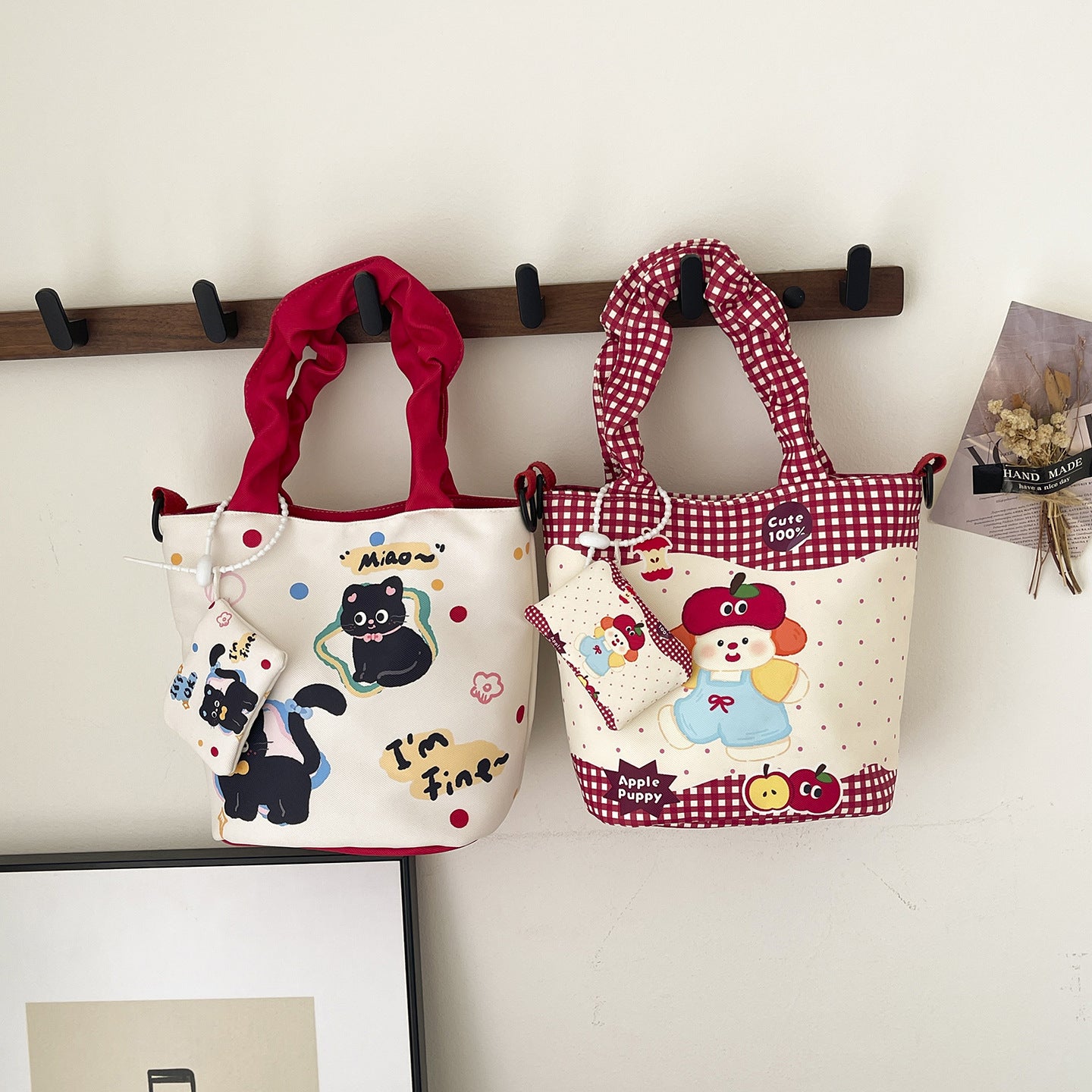 Sac en seau de dessin animé disponible dans une variété de dessins adorables