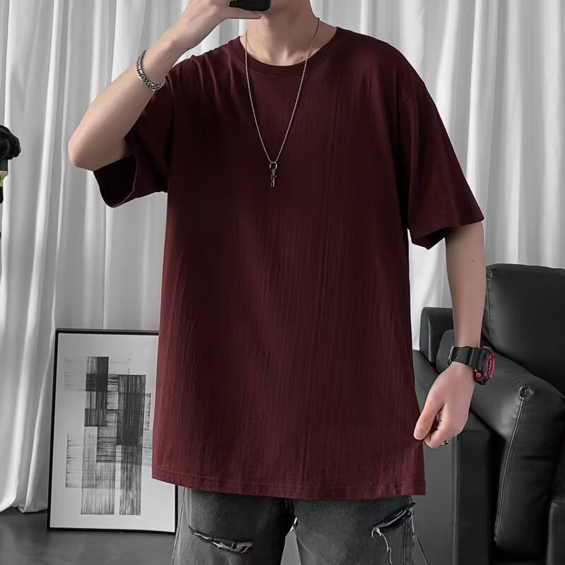 T-shirt à manches courtes de couleur candy pour homme