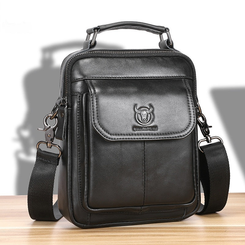 Homme Vintage Premier-Layer Cowhide EpauleCrossbody Bag