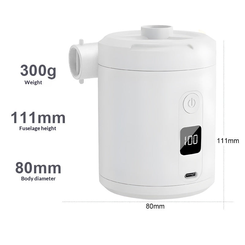 Pompe de déflateur portable sans fil électrique extérieur
