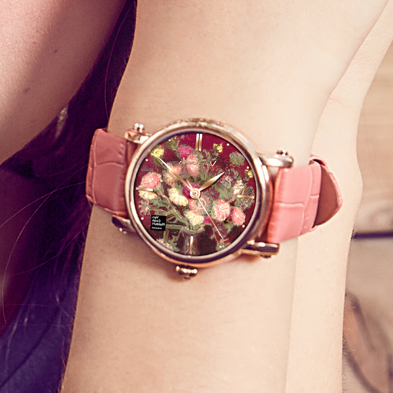 Van Gogh Aster and Oleander Series Montres pour femmes à quartz