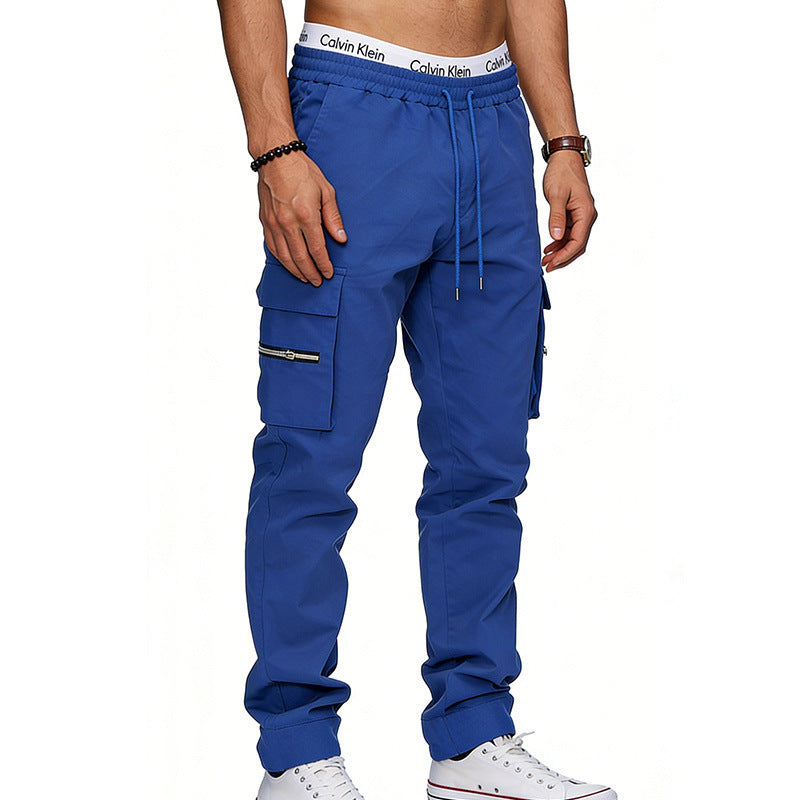 Pantalon de sport décontracté multi-poches pour hommes