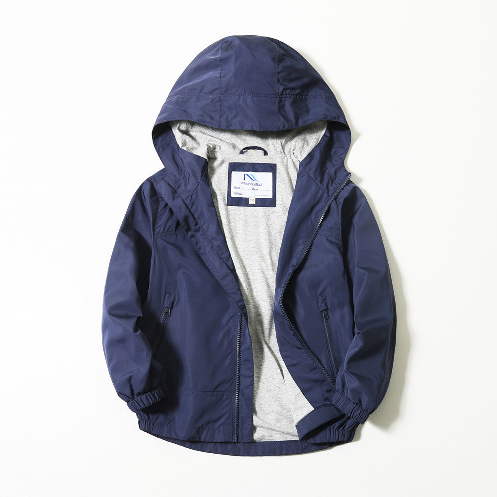 Veste de manteau Automne Medium et Big Kids Hood
