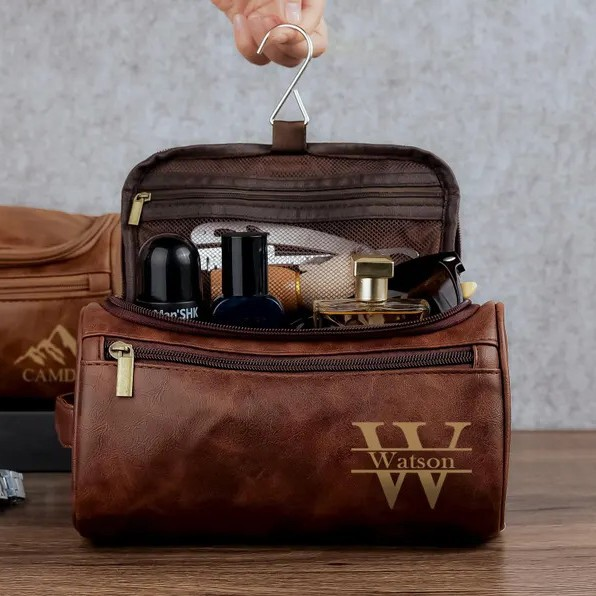 Cadeau d'anniversaire personnalisé de sac de voyage haut de gamme pour hommes