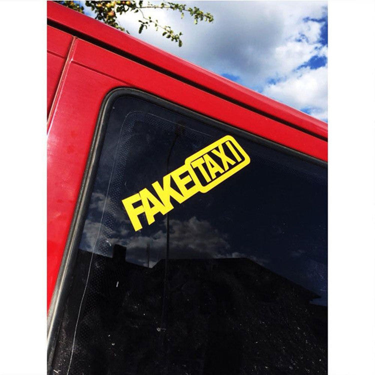 Faux taxi Drifting signe drôle auto Sticker