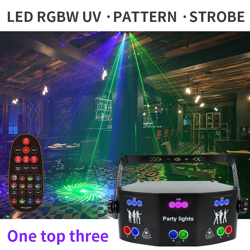 Lumières multicolores KTV Atmosphère Lumières Voix rotative