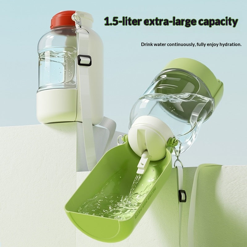 Outdoor Dog Water Bottle and Food Bowl