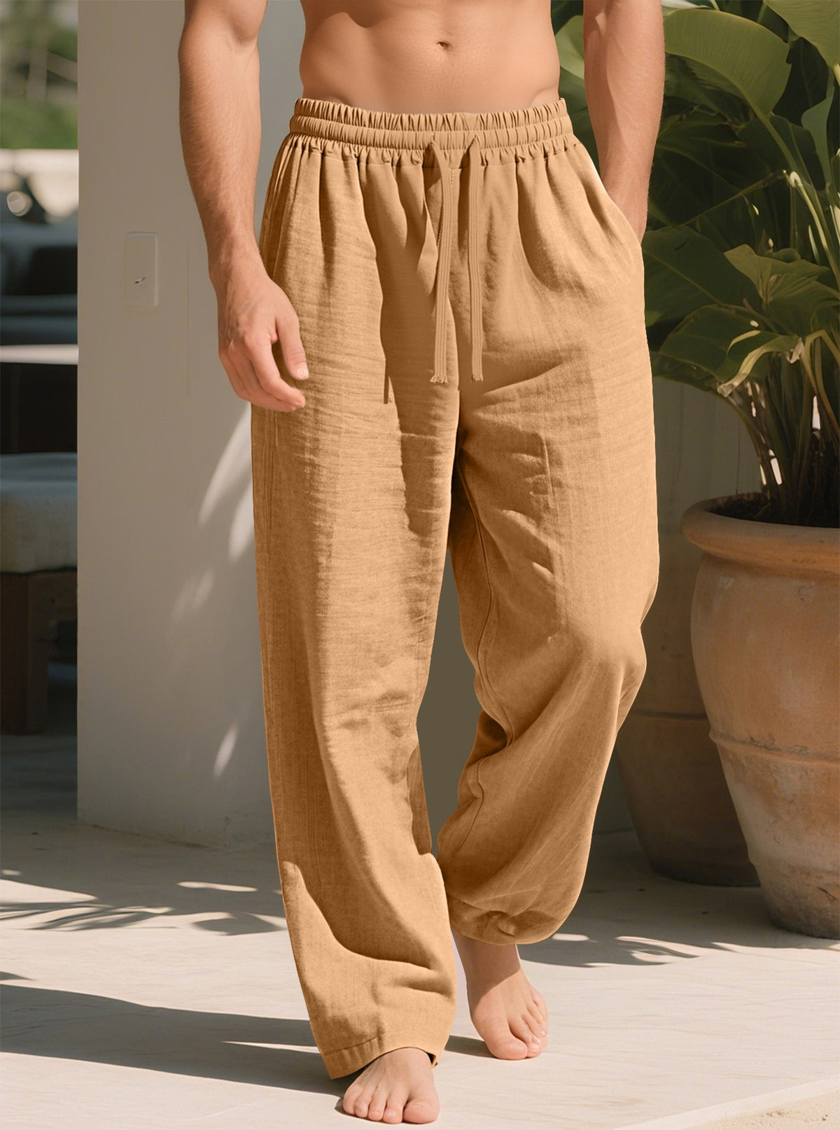 Loose Straight Casual Plus Taille Respirant Pantalons à séchage rapide