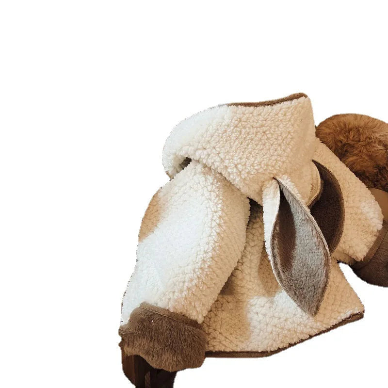Lambswool Vest à capuche Veste fashionable Veste Vêtements de dessus
