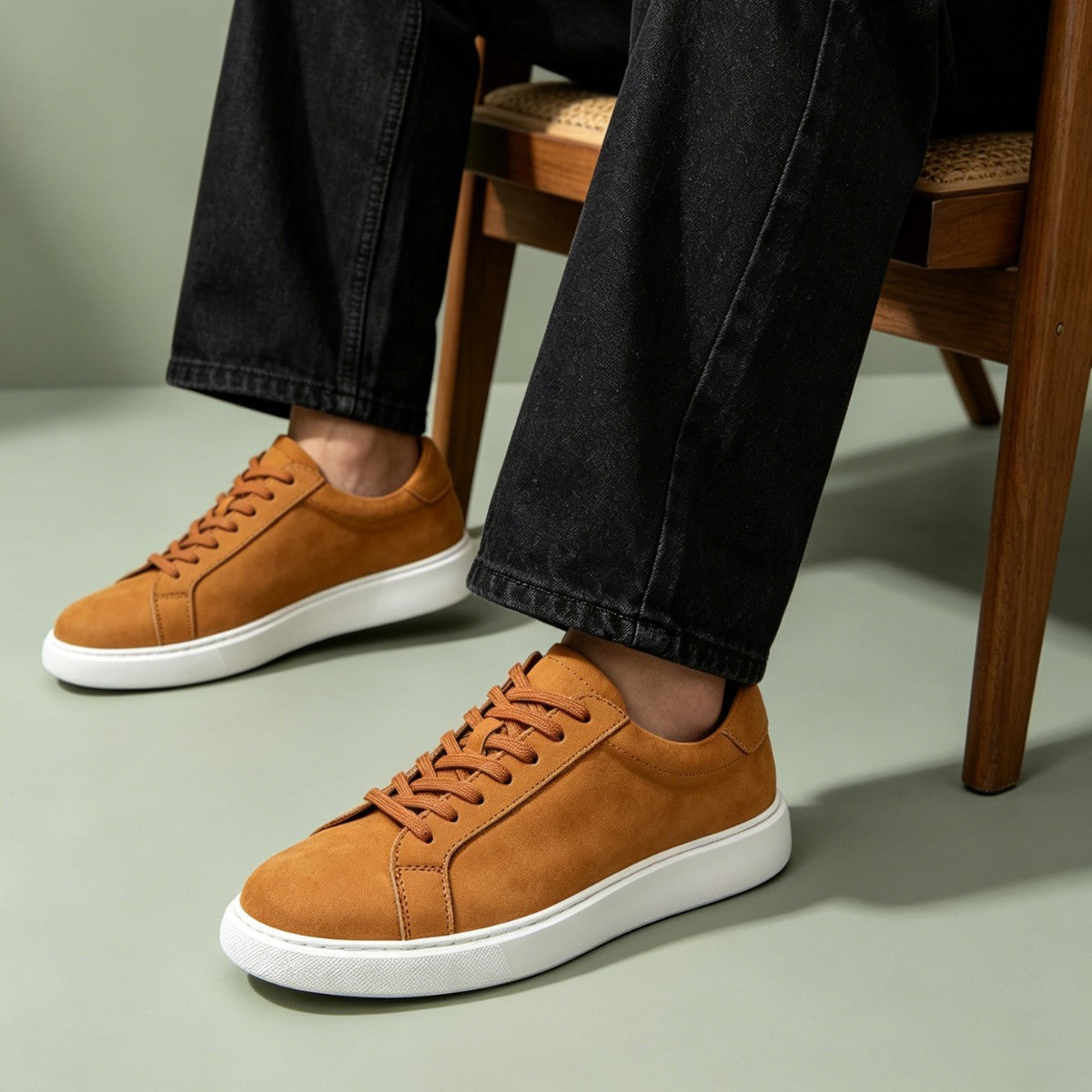 Chaussures en cuir lavés Hommes Chaussures en cuir casual