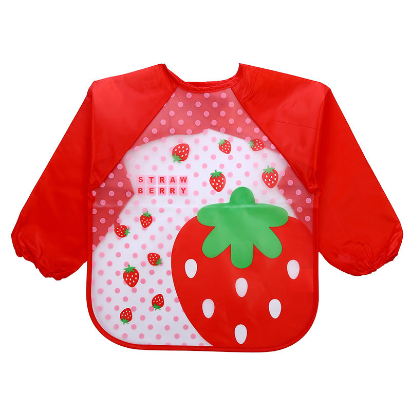 Gown enfant manches longues enfants imperméable repas Baby Tablier Peinture Vêtements Bib Protectiv