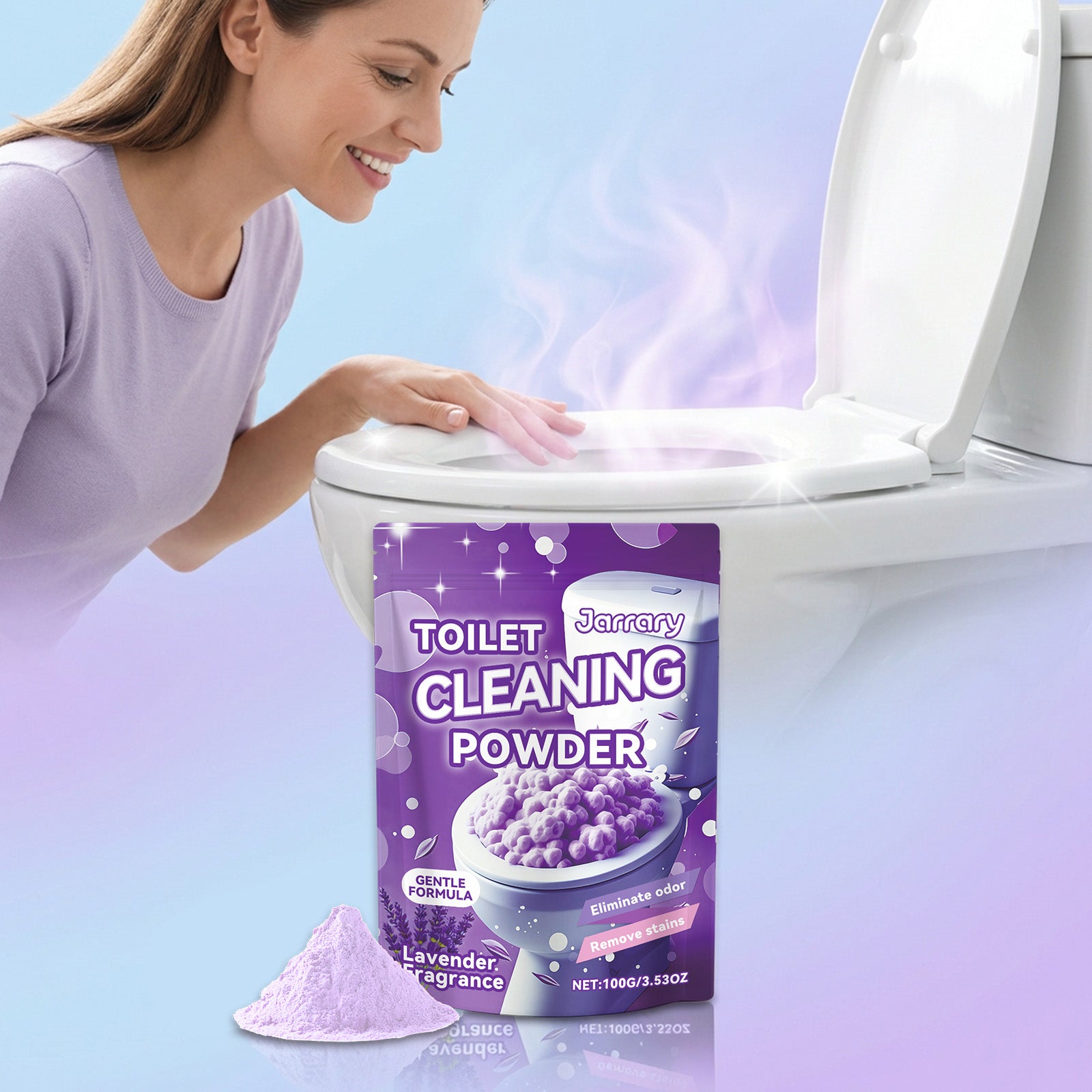 Poudre de nettoyage des toilettes 1 00g-1bag