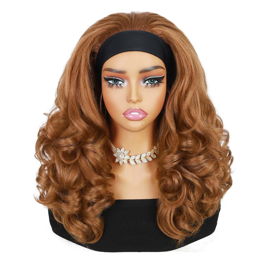 Wig bandeau naturel élégant de petites courbes