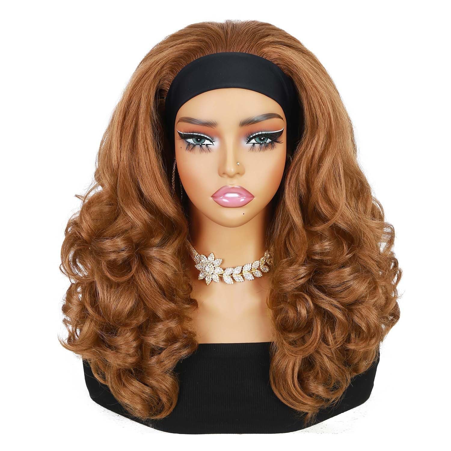 Wig bandeau naturel élégant de petites courbes