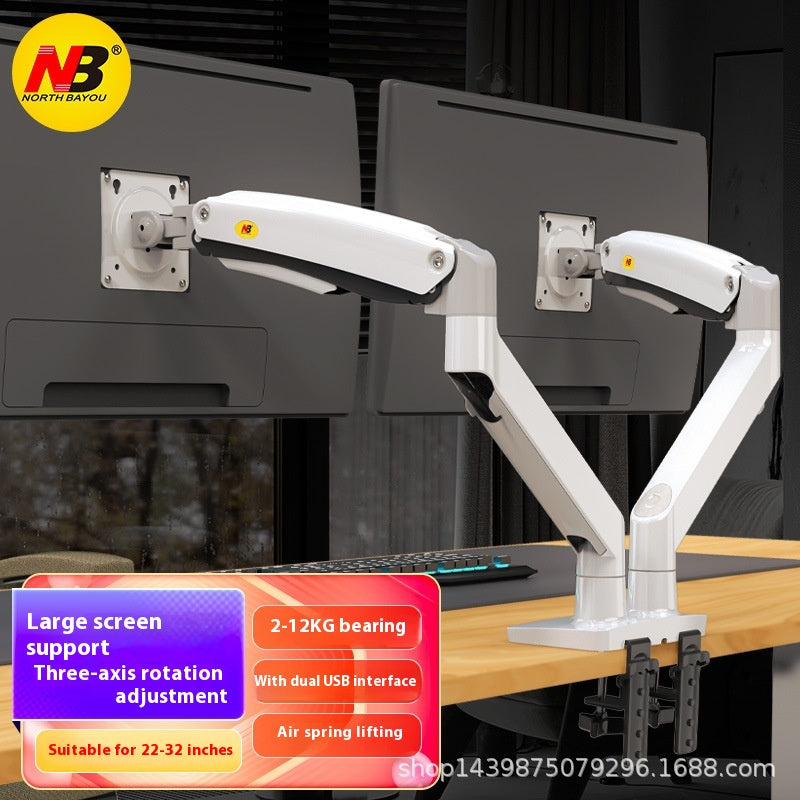 Ordinateur Dual Screen Monitor Smart Desktop Up and Down Lifting Display Rack