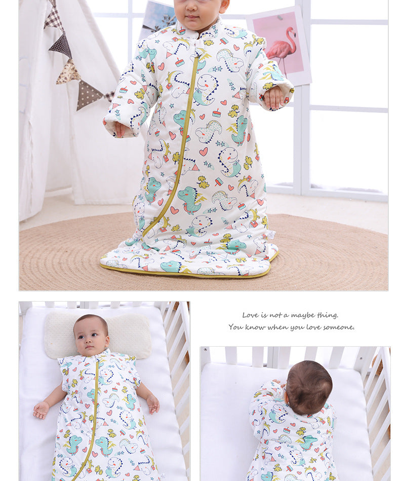Couverture antidérapante Coton pour enfants épais Sac de couchage en une seule pièce