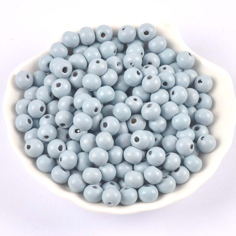 Accessoires de couleur de perles en bois