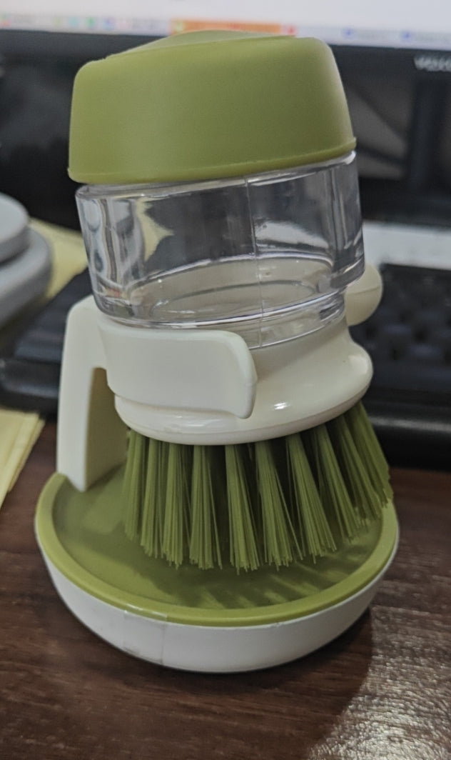 Automatic cleaning brush-green-1 piece