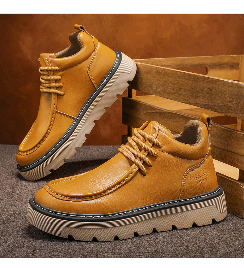 Chaussures de skate polyvalentes de printemps pour hommes mi-haut occasionnel