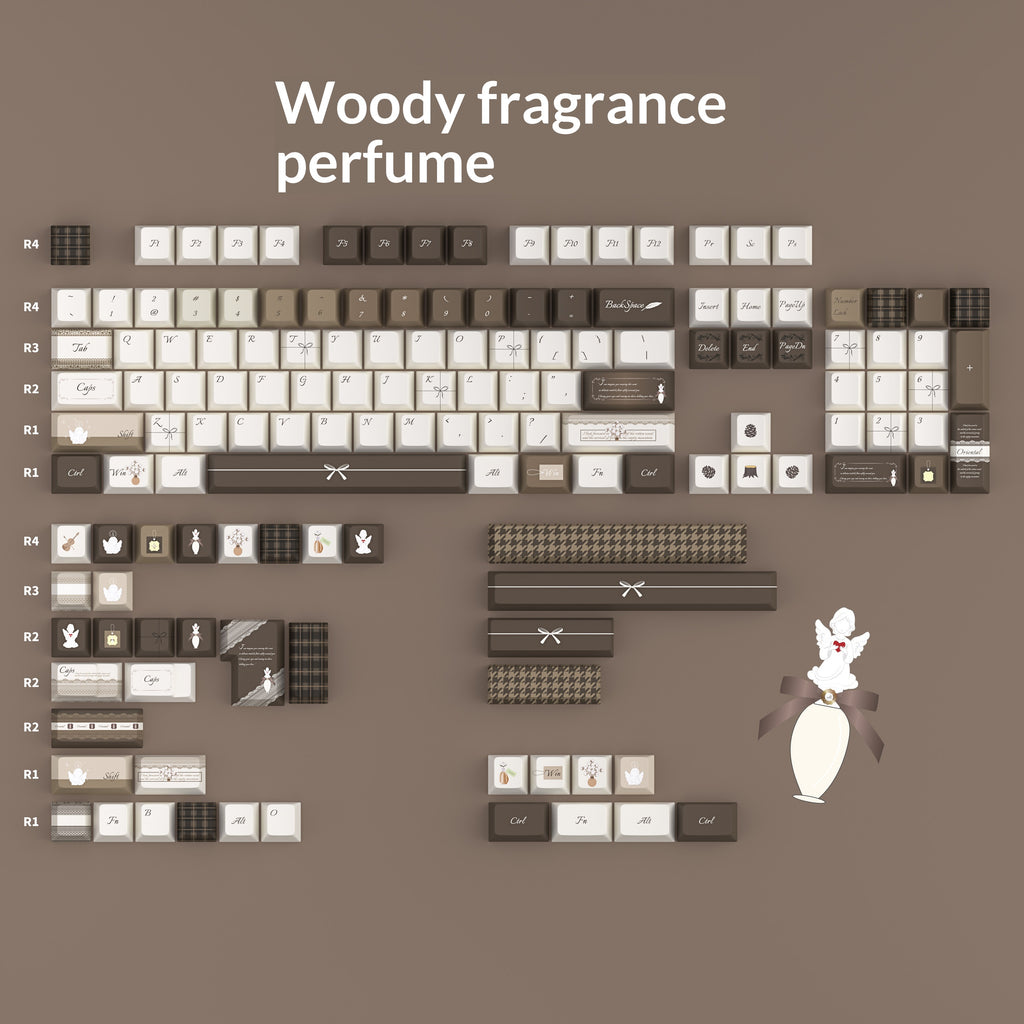 Capuchons-clés parfumés en bois pour claviers mécaniques