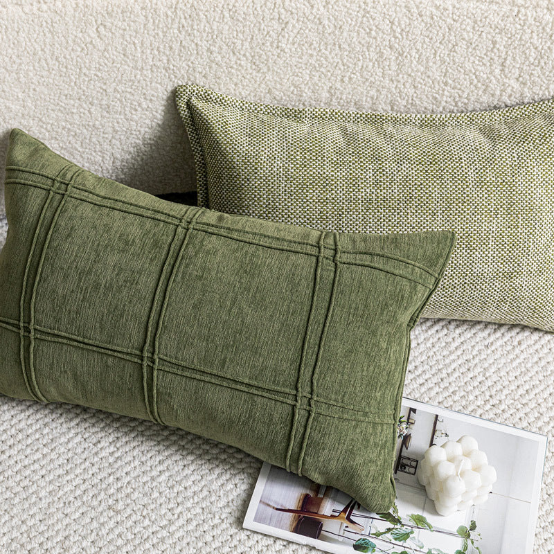 Oreiller lombaire vert Minimiste de style nordique Canapé dossier Coussin