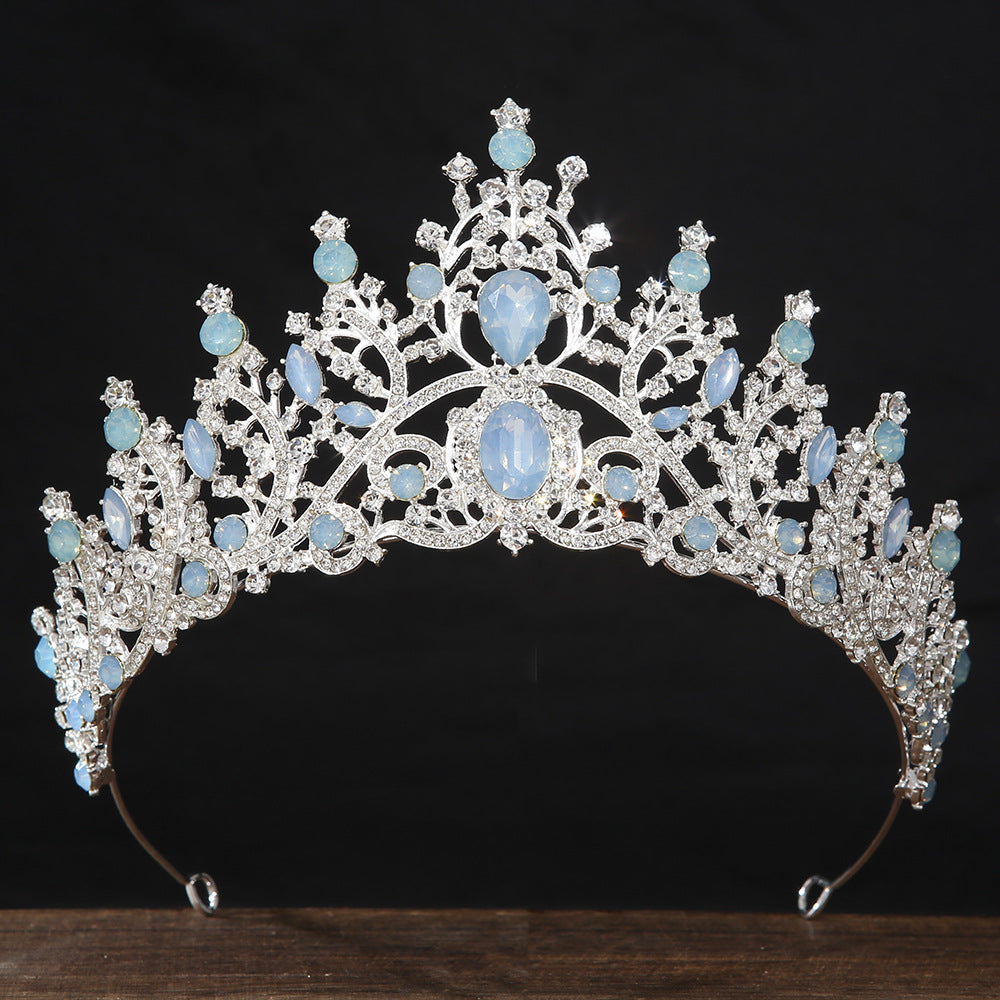 Crown de mariée en cristal brillant Léger style européen et américain