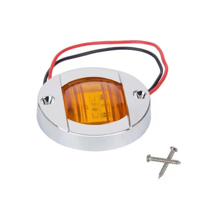 Rond Camion lumière latérale 12v Round Navire de croisière Signal de bateau lumière 24V