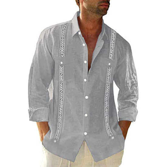 Chemise Homme imprimé 3D à manches courtes