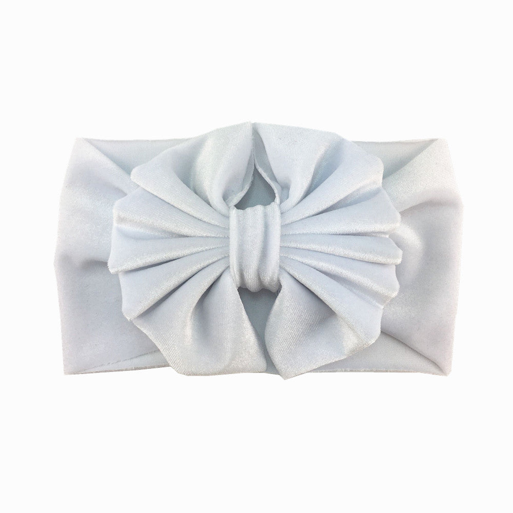 Haut bandeau surdimensionné Gold Velvet Bow