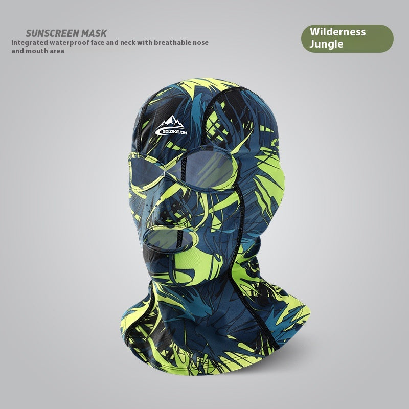 Facekini Natation Protection solaire Couverture tête Hommes et femmes Extérieur