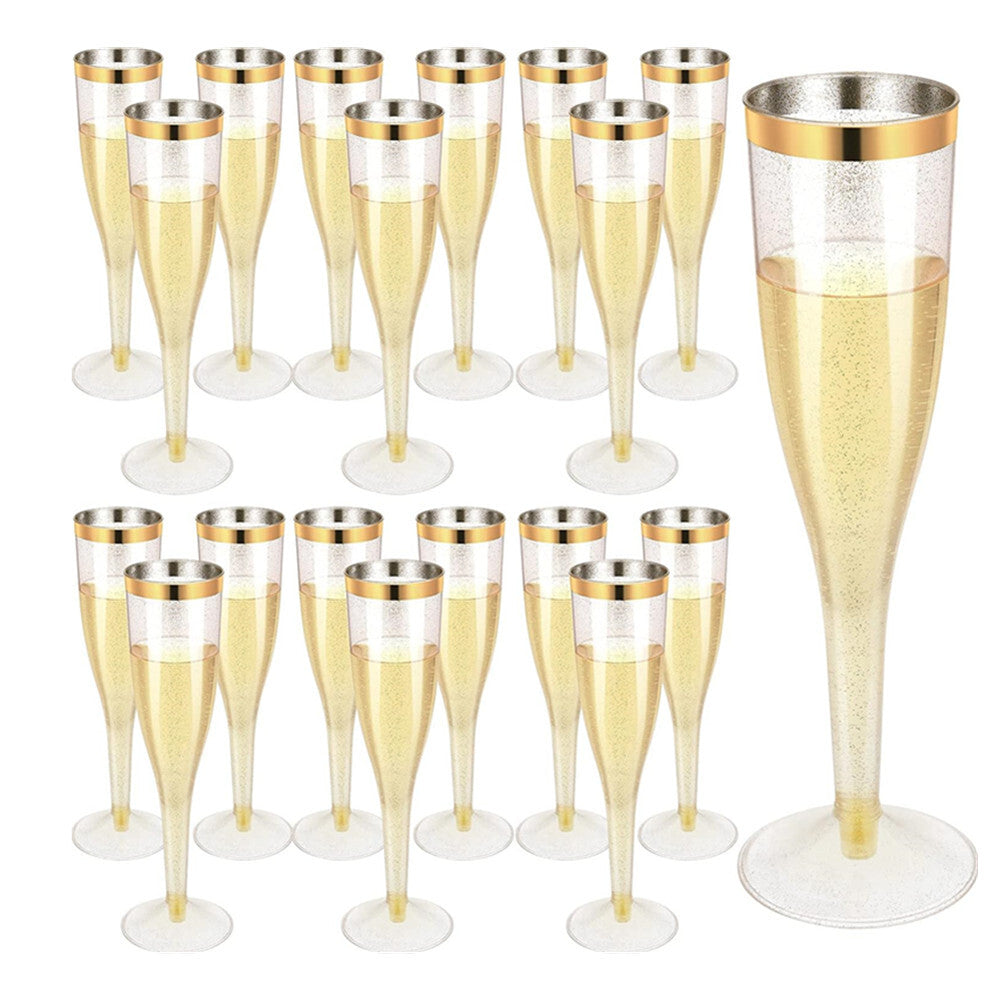 50X Flûtes de champagne Verres 4.5OZ Boissons Juice Soda Coupes Fête de mariage AU