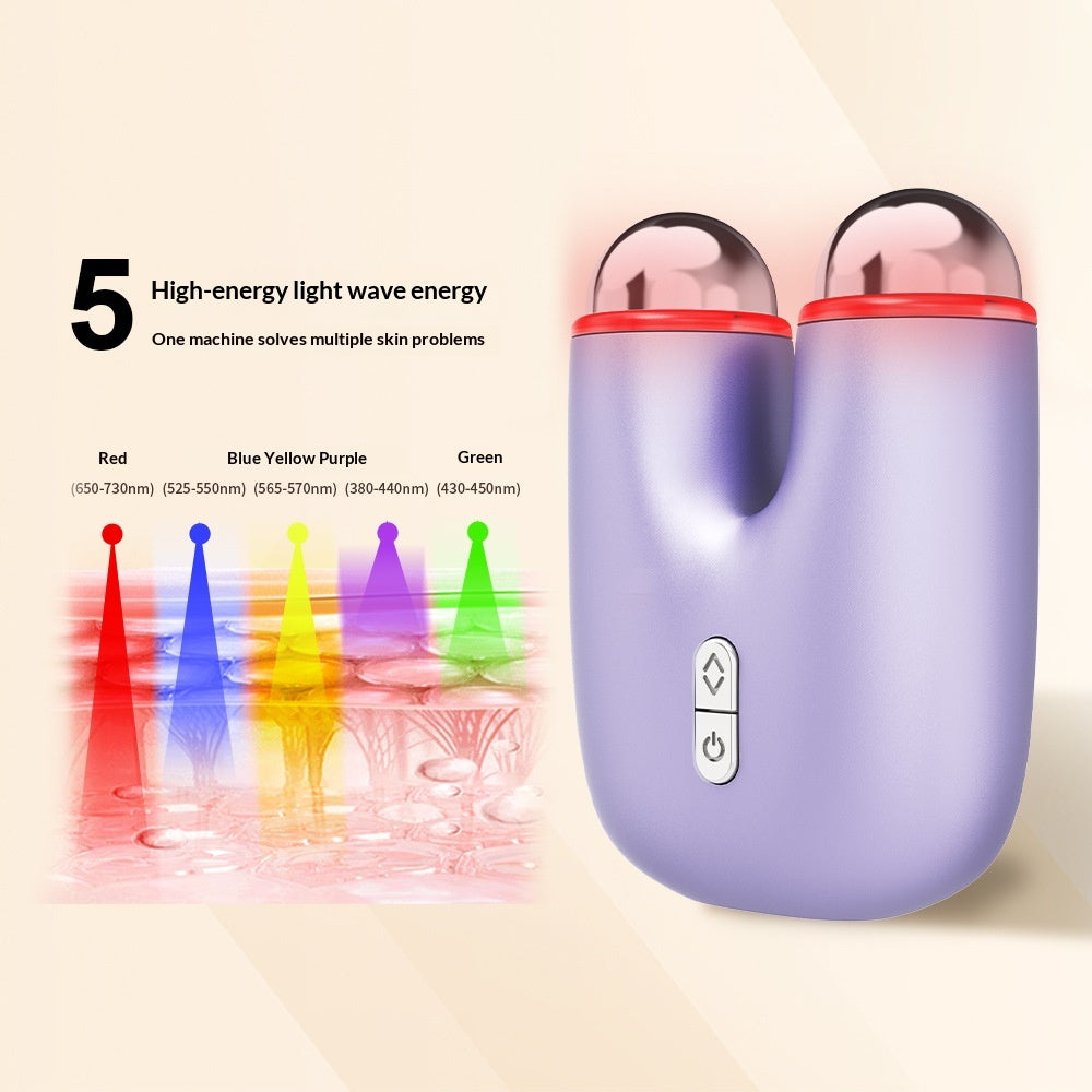Massager couleur-légère Vibration V-face de dispositif à compression chaude
