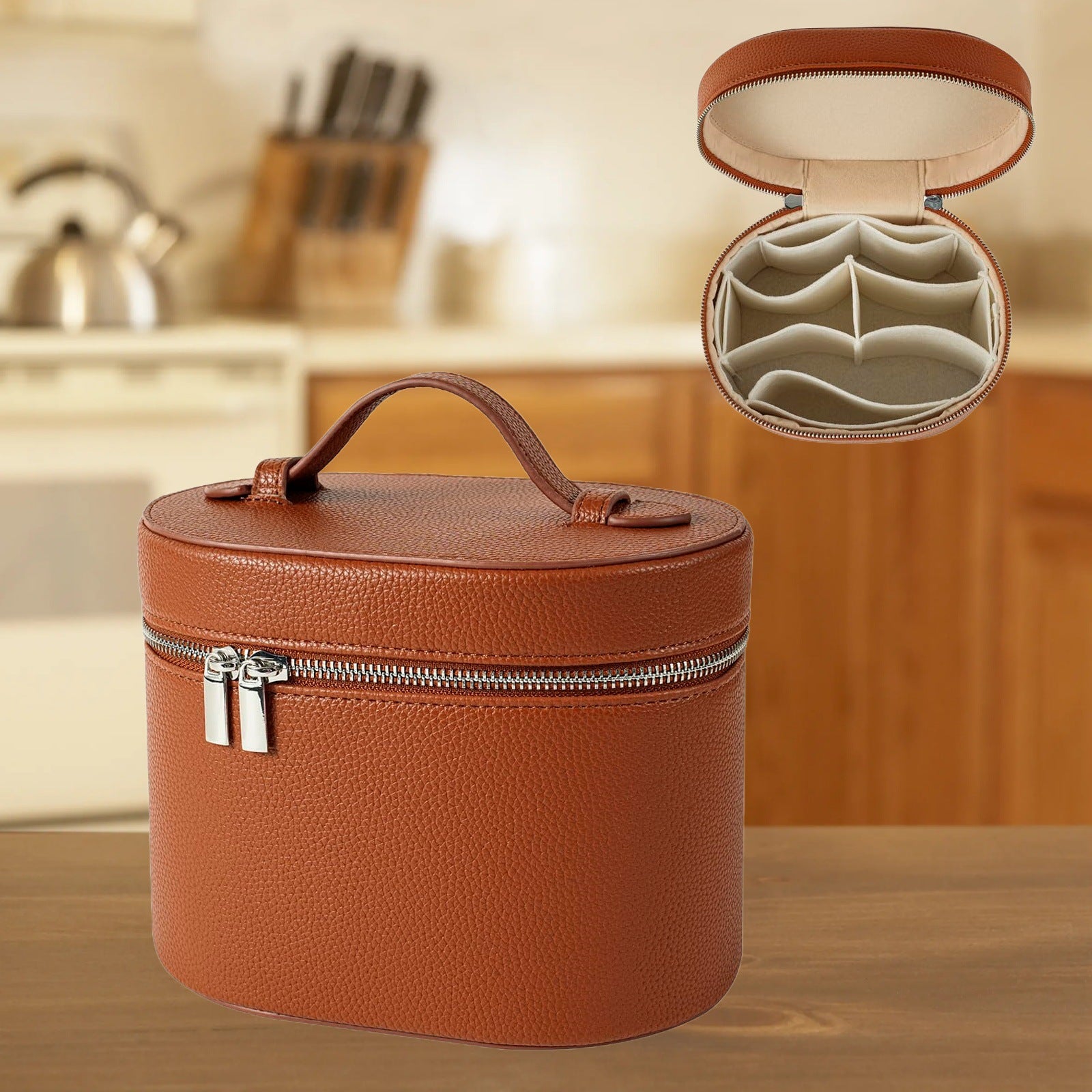 Organisateur Portable de Voyage Lychee-Grain Grande Capacité