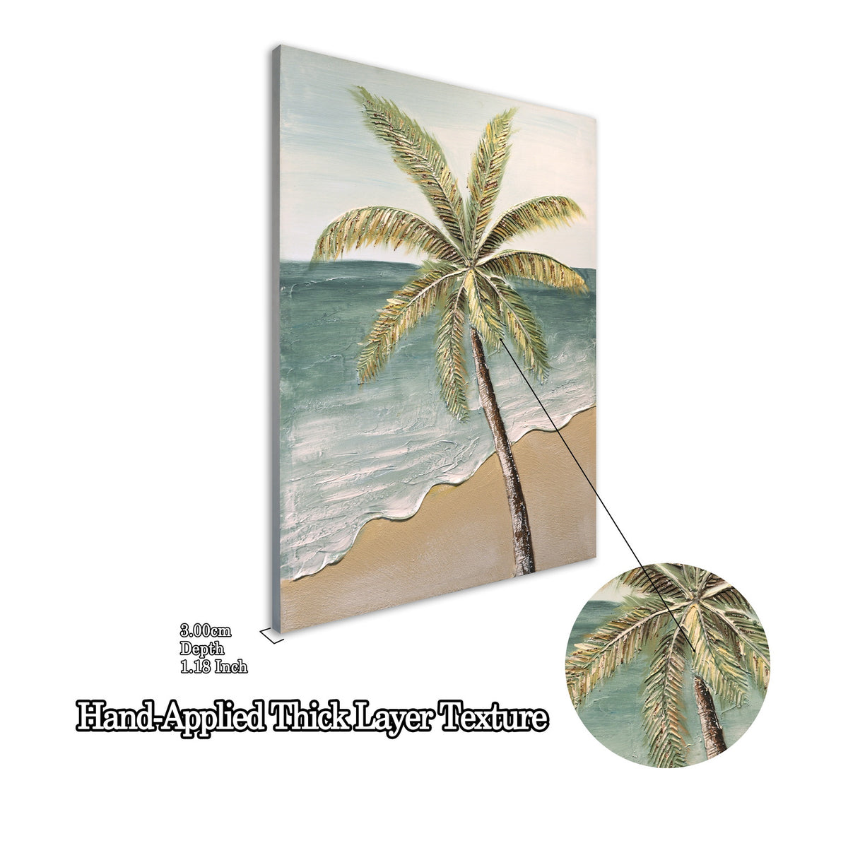 24x30 Ensemble de 2 Palm Tree Wall Art