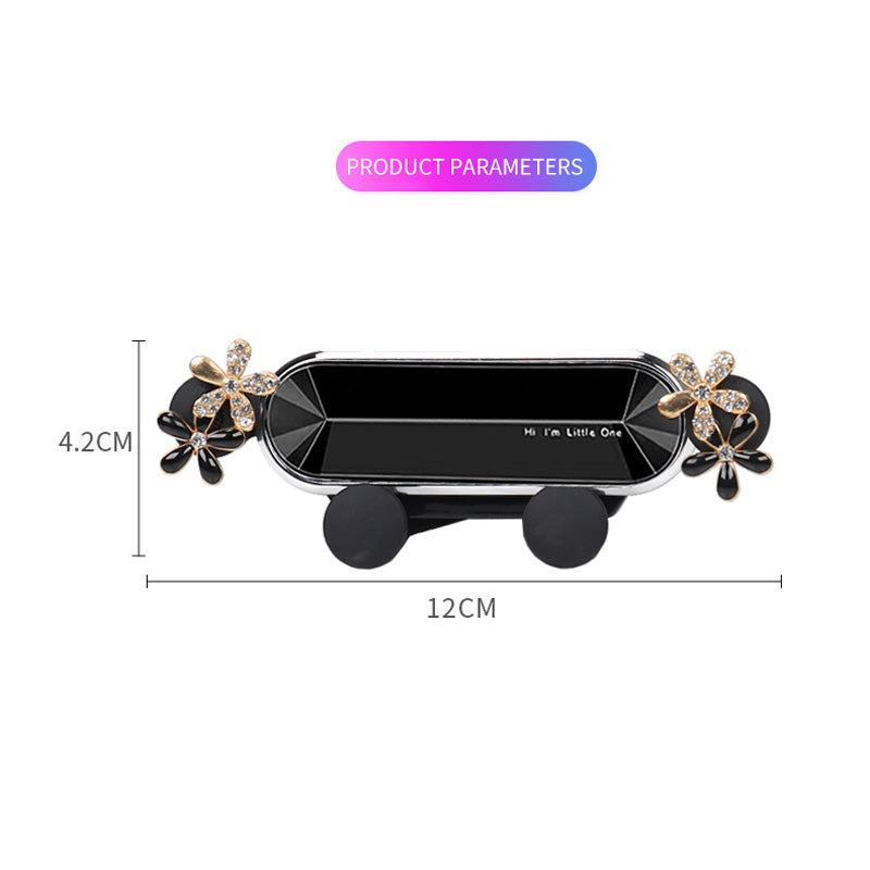 Voiture Mobile Téléphone Femme Bracket Navigation Air Outlet Cute Forage fixe