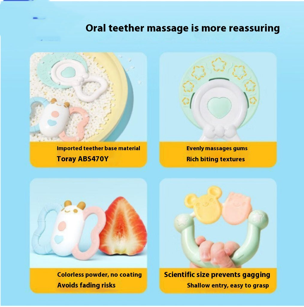 Nouveau-né Apaisant Rattle Teether Baby Éducation précoce Jouet éducatif Cadeau