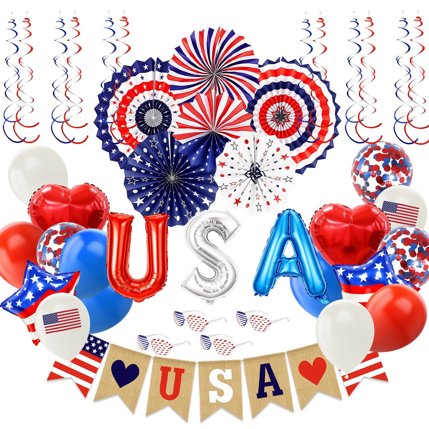 1Set 4th of July Décorations Set